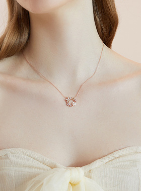 锁骨链项链送女友情人节礼物