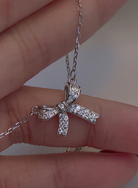 蝴蝶结锁骨链项链蝴蝶结