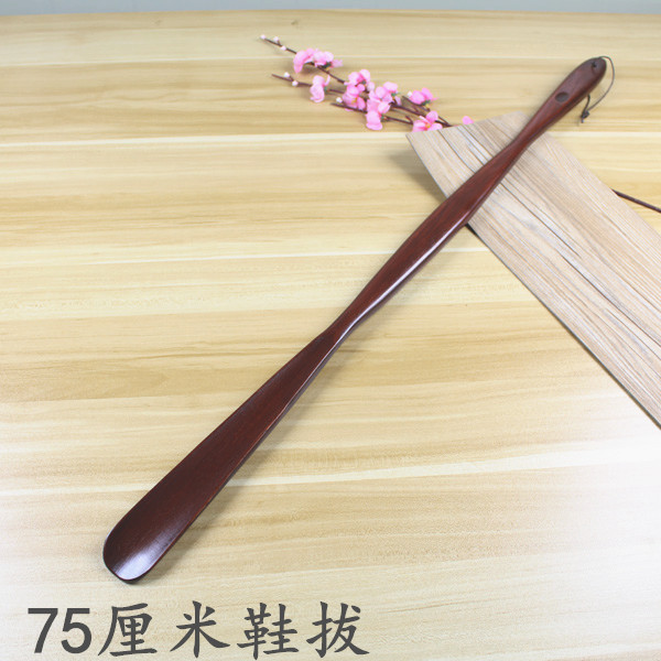 实木鞋拔子超长免邮长柄木鞋拔提鞋器老人孕妇穿鞋不弯腰鞋抽70高清大图