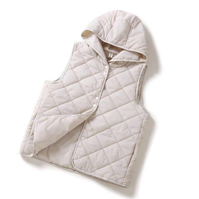 清仓捡漏~连帽羽绒棉马甲女短款轻薄内胆小个子打底背心内搭马夹,淘宝优惠券,粉丝福利购,淘宝优惠卷