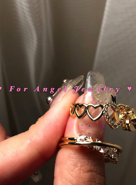 forangel甜美少女组合满钻吊坠