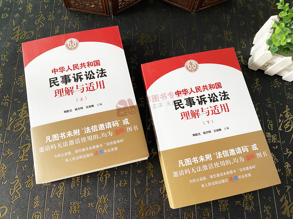 2024新书 中华人民共和国民事诉讼法理解与适用 上下册 陶凯元 杨万明 王淑梅 新民诉讼法逐条解读 人民法院出版社9787510940781 - 图0