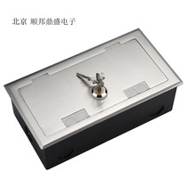 Rebo Stainless Steel With Lock Ground Socket Silver Color Open Type Concealed Ground Socket Five Holes Power Ground Socket
