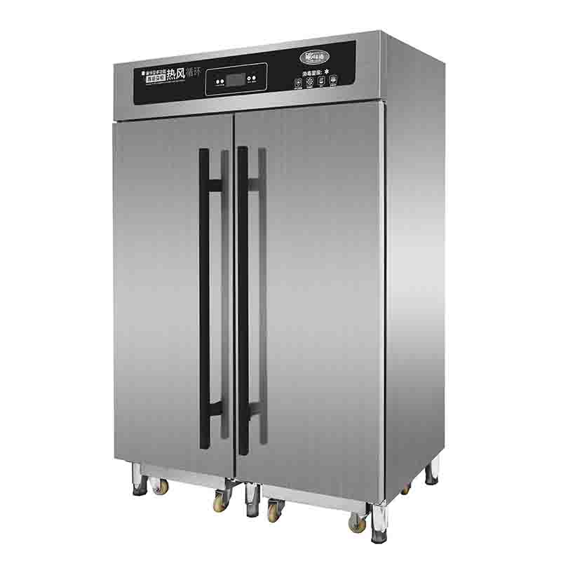 Commercial high temperature single and double door hot air circulation disinfection cabinet stainless steel large capacity factory school canteen disinfection cupboard