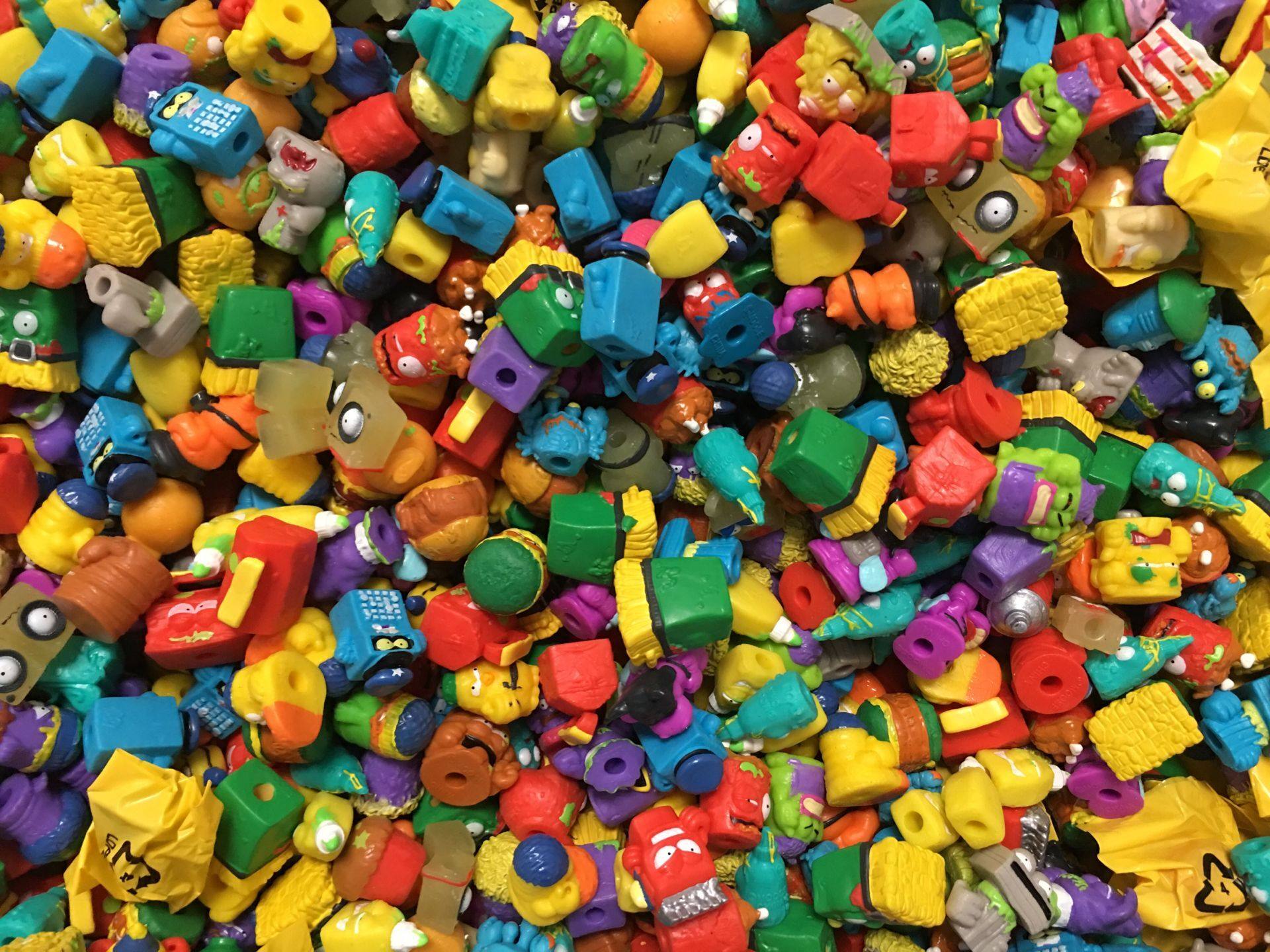 trashpack垃圾虫怪兽垃圾桶软体笔套公仔儿童礼物过家家 扭蛋玩具