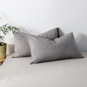 北欧纯棉枕套一对
