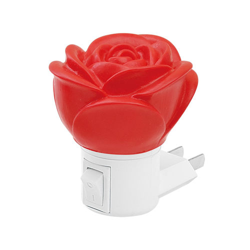 玫瑰花灯红色小夜灯带开关婚房喜庆起夜灯壁灯荷花入宅情趣氛围 - 图3