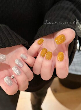 日本Enoi dIamond flash 碎钻胶 闪钻 甲油胶 F16 绝美招财黄