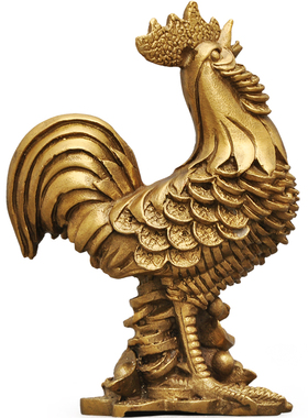 风水寓意元宝金鸡家居客厅装饰品