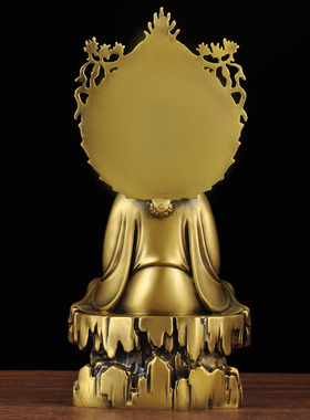 黄铜元始天尊铜太上老君神像