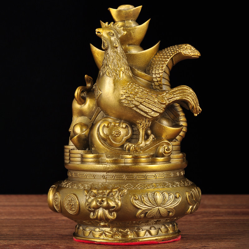 黄铜十二生肖一套摆件招财聚宝盆老鼠牛虎兔子龙蛇马羊猴子狗猪鸡,淘宝优惠券,粉丝福利购,淘宝优惠卷