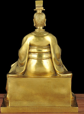 黄铜祖师周文王家居客厅工艺品