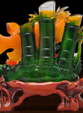 金龙鱼摆件工艺品家居客厅电视柜酒柜玄关隔断装饰品开业乔迁礼品