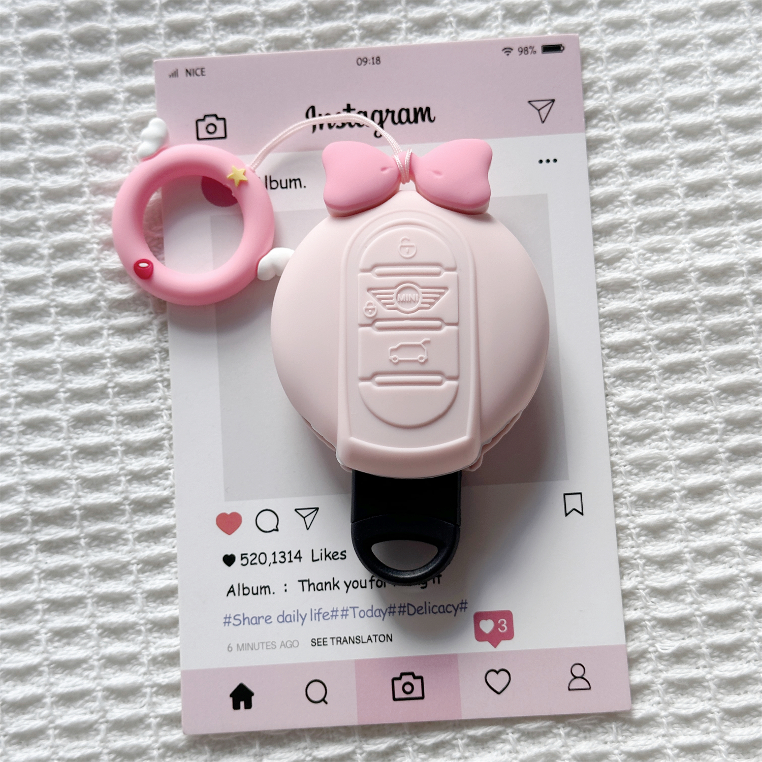 适用宝马mini钥匙套countryman cooper钥匙包f54f55f56F60壳扣女 - 图1