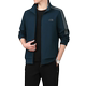 中老年爸爸秋装2025运动服休闲外套男士春秋宽松中年父亲三件套装