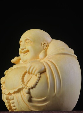 弥勒佛一团和气手把件文玩工艺品