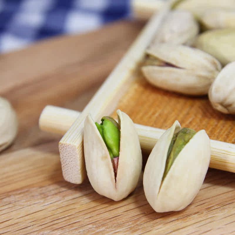 宝宝聚无漂白原色开口盐焗味开心果 宝宝聚食品开心果