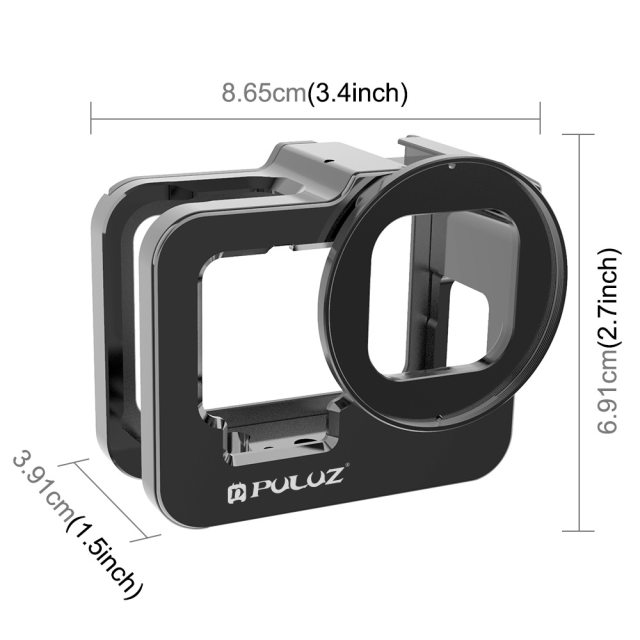 PULUZ suitable for GoPro HERO12/11/10Black action camera protective case metal rabbit cage