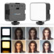 PULUZ fat cow three color temperature 5W mini fill light pocket light digital camera photo light hot shoe led square