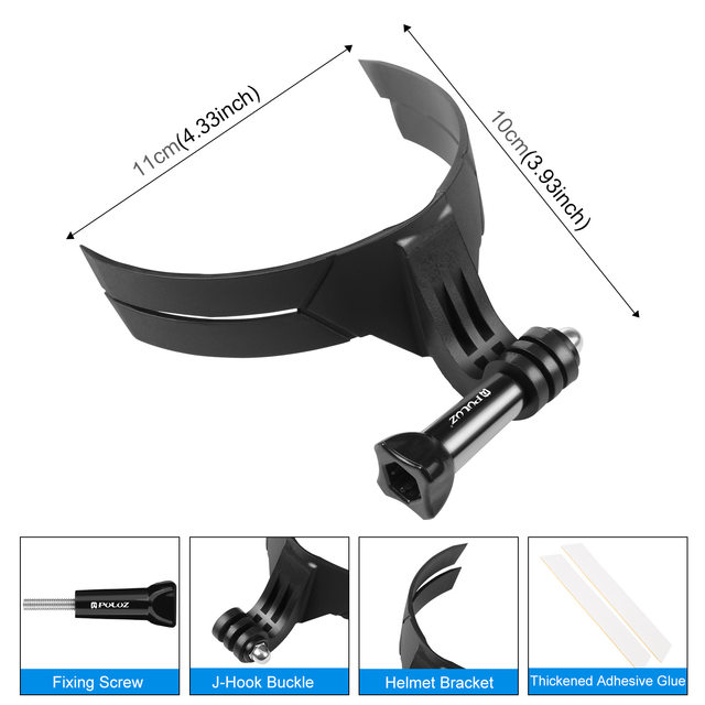 PULUZ Fat Cow motorcycle helmet chin bracket gopro sports camera bracket riding mobile phone shooting