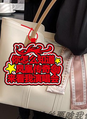 凤凰传奇周边你怎么知道我要去看演唱会应援神器不织布挂饰包挂件