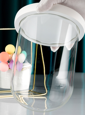 手工情人节防尘罩小夜灯永生花