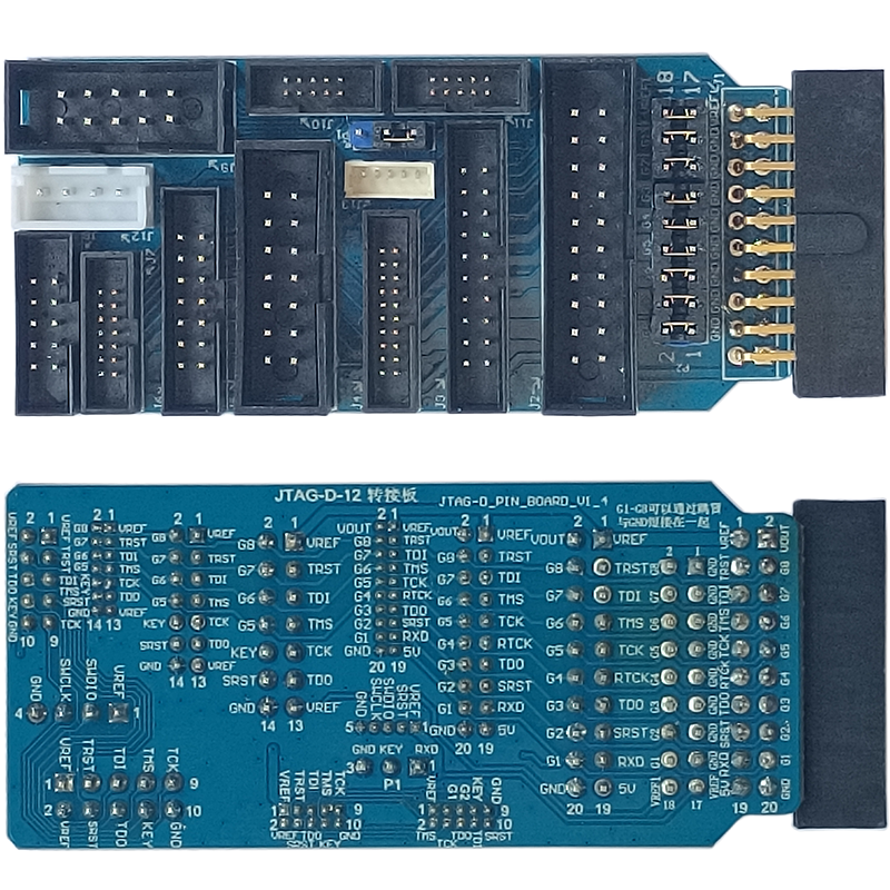 JTAG-D转接板1.27/2.0/2.54间距-10P/14P/20P 4P 5P ARM接口 烧录 - 图1