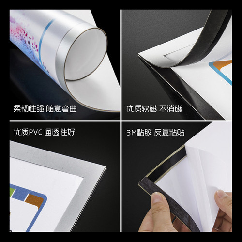 A4中介房源A3广告双面展示牌A5玻璃橱窗墙贴公告栏告示信息展示板 - 图2