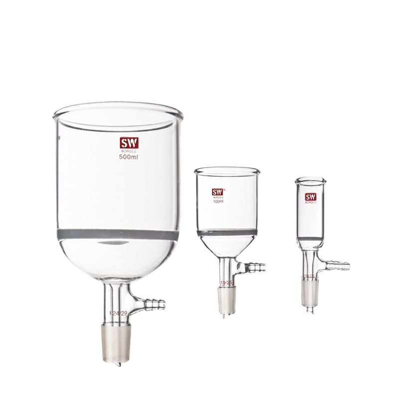 玻璃砂芯抽滤漏斗 过滤具砂板抽滤装置 60/100/250/500ml默认G3,淘宝优惠券,粉丝福利购,淘宝优惠卷