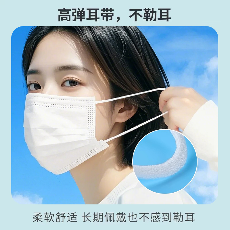 界面医用外科口罩一次性医疗口罩三层正规正品口罩男女透气款RZY - 图2