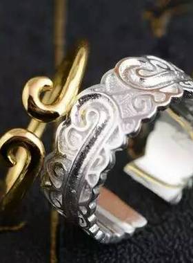 男女款日韩风定情信物开口戒指