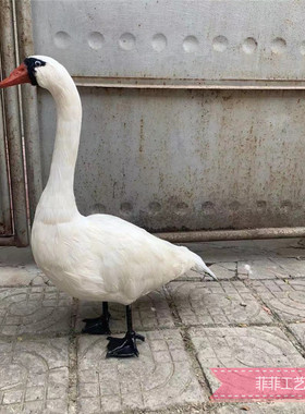 拍摄道具白天鹅婚礼泡沫家居装饰