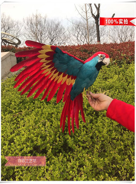 仿真鹦鹉影视拍摄道具田园装饰