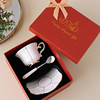Bone porcelain high-end coffee cup and saucer exquisite jusunde