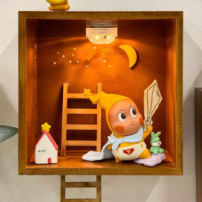 萌粒星星人随心配收纳展示盒盲盒萌粒壁挂框带灯立体相框泡泡玛特,淘宝优惠券,粉丝福利购,淘宝优惠卷