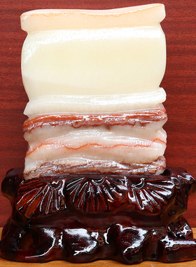 13*17*6cm2267g天然石材奇石摆件猪肉石五花肉桌面装饰雕刻石摆件