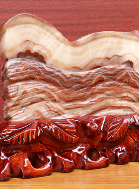 22*16*2cm1646g天然石材奇石摆件猪肉石五花肉桌面装饰雕刻石摆件