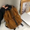 Outdoor style drawstring backpack large capacity travel bag