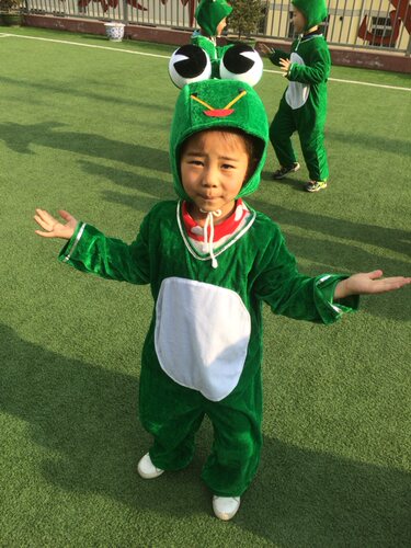 青蛙舞蹈服儿童青蛙演出服小蝌蚪找妈妈小跳蛙小青蛙卡通动物舞蹈 - 图2