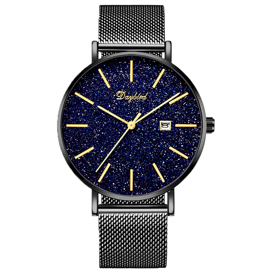 星空男士时尚潮流初中学生黑机械表 daybird得意鸟国产腕表