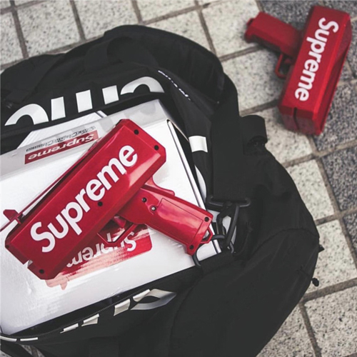 Supreme Money Gun Cash Cannon Money Gun Cap Box Toy Gift - 图0