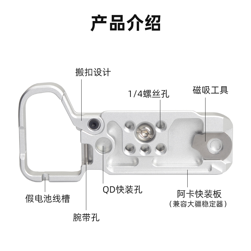 桑格适用SONY索尼A7C2相机快装板底座A7CR手柄保护底板摄影拍照配件A7CII二代拓展-图0