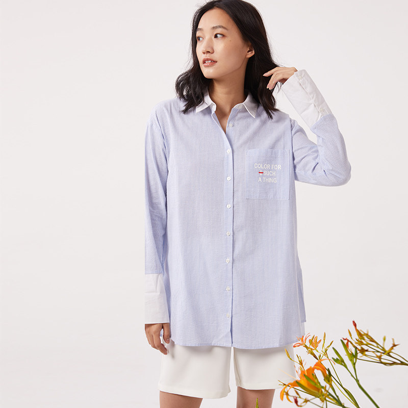 十月妈咪孕妇春夏装新款外出衬衫 旭申母婴衬衫/雪纺衫