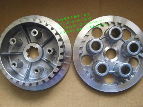 适用于铃木王GS125钻豹GN125骏威GSX150摩托车离合器小鼓 压盘盖 - 图0