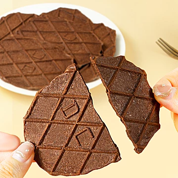 丹夫华夫饼干西非黑巧薄脆多口味休闲[6元优惠券]-寻折猪