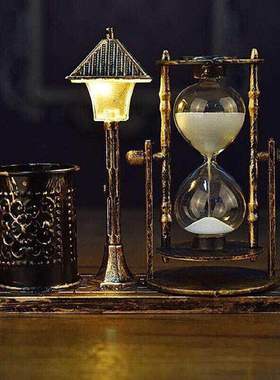 笔筒创意礼物书房变色小夜灯摆件