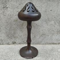 Ancient Play Bronze Ware Collection Retro Red Copper Color Boshan Stove Bamboo Festival High-Footed Incense Stove Sandalwood Balsamic Incense Stove Pendulum