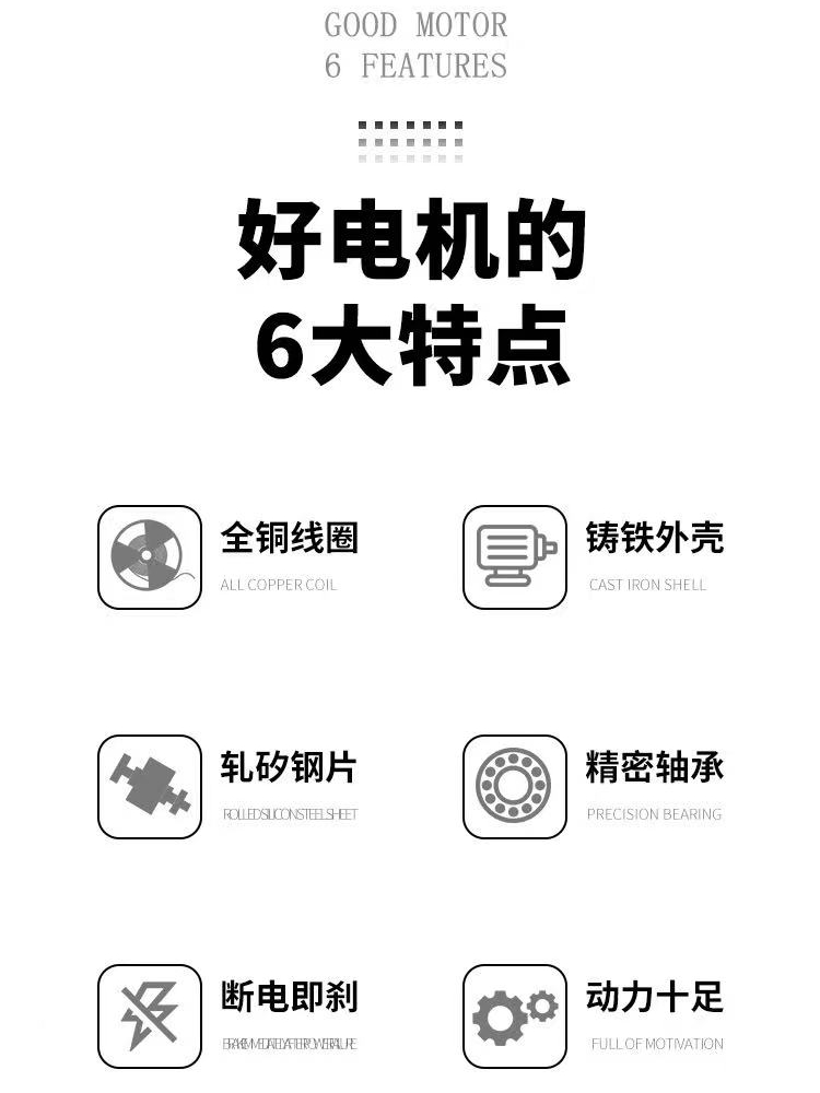 YEJ电磁制动刹车三相电机0.75/1.1/1.5/2.2/3/4/5.5/7.5/11KW380V - 图0