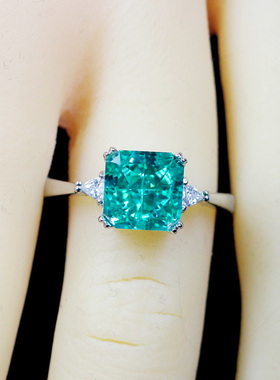 冰花切割雷迪恩正方形宝石戒指