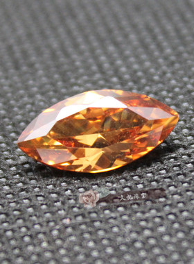 马眼形裸钻香槟色镶嵌diy饰品